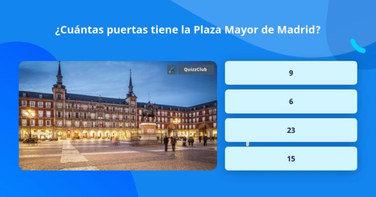 ¿Cuántas puertas tiene la puerta de la Plaza Mayor de Madrid?